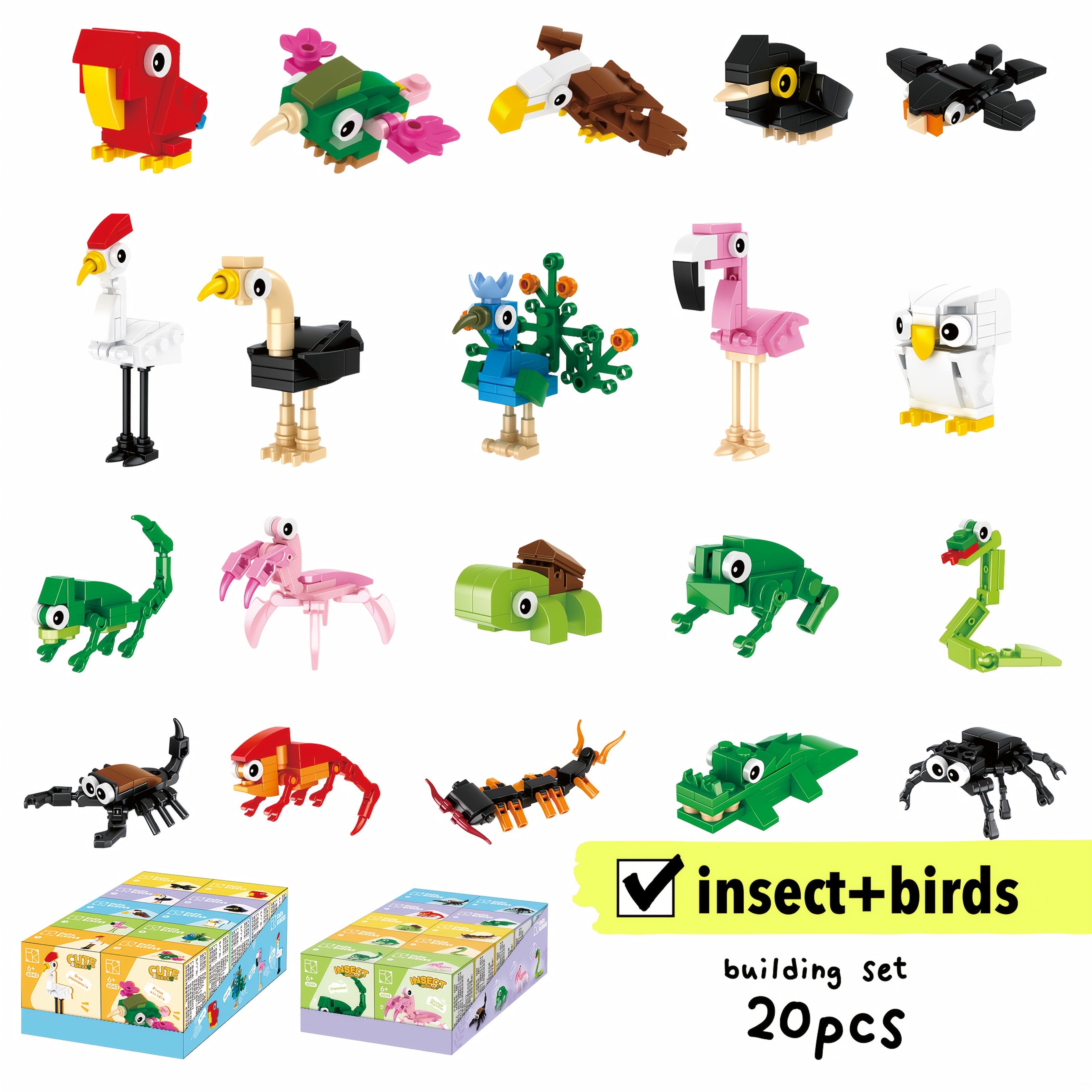 Animal Building Block Set for Kids (20pcs)-2