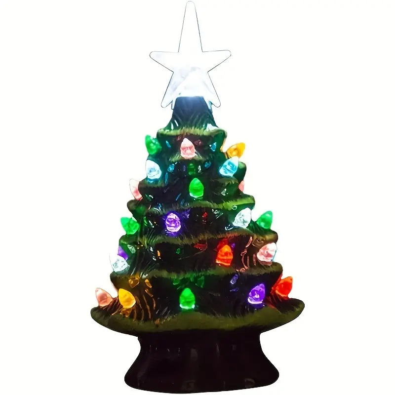 Radiant Glows: Ceramic Christmas Tree Magic-1