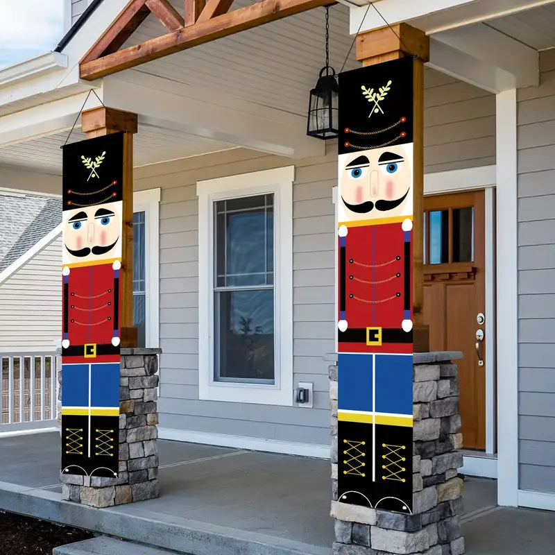 1 Pair Christmas Nutcracker Banner Decorations-2