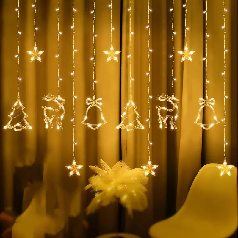 Merry & Bright: Christmas Curtain Illumination-4