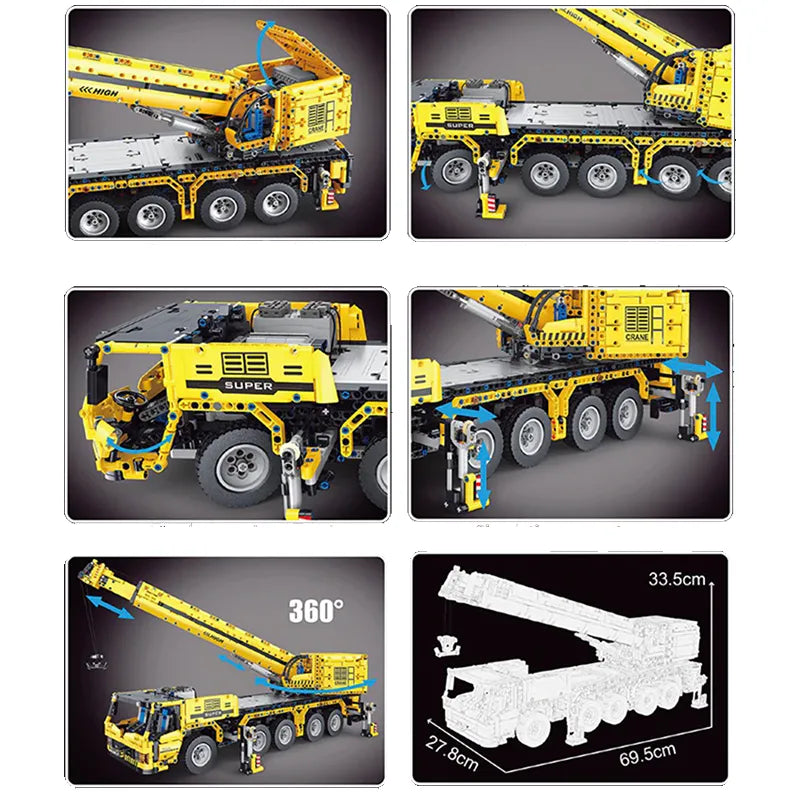 Remote Controlled Crane 3710pcs-4