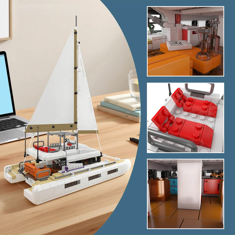 Luxury Catamaran 889Pcs-2