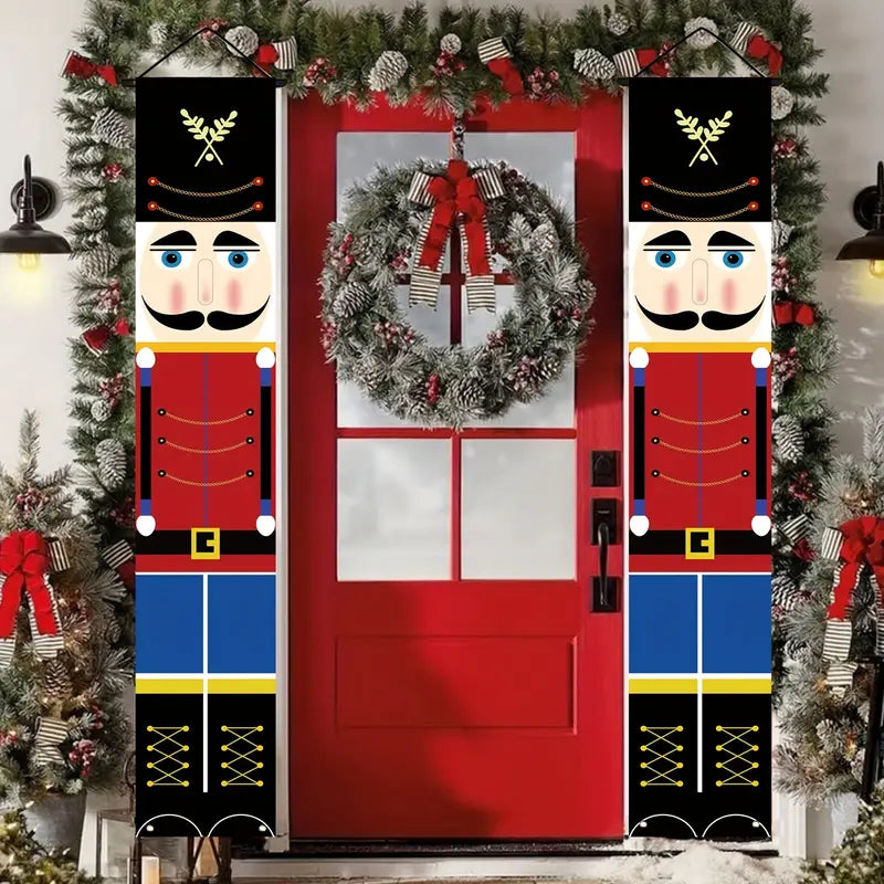 1 Pair Christmas Nutcracker Banner Decorations-3