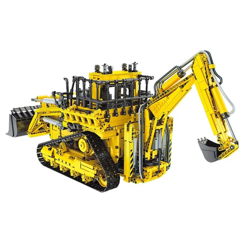 Remote Controlled Pneumatic Backhoe Loader 3962pcs-0