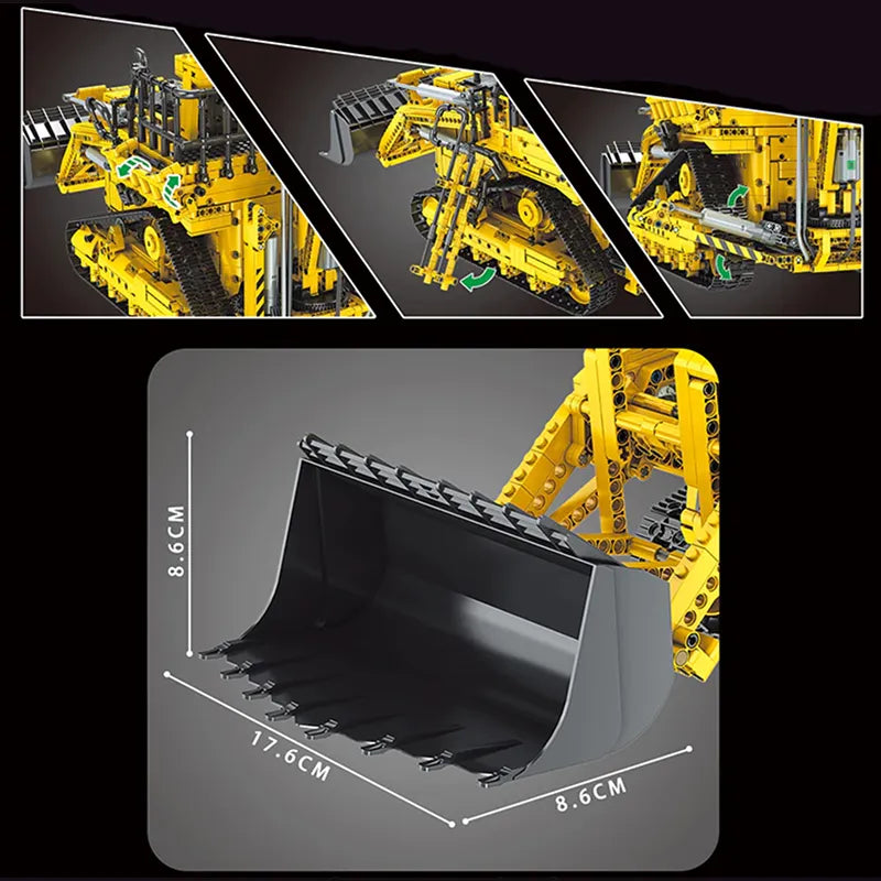 Remote Controlled Pneumatic Backhoe Loader 3962pcs-2