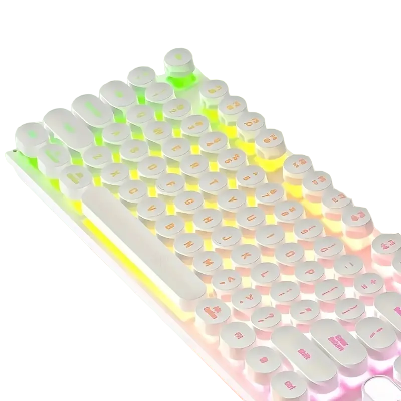 Ultimate Gaming and Office Keyboard and Mouse Set with Mechanical Touch and Headset - Wired-0