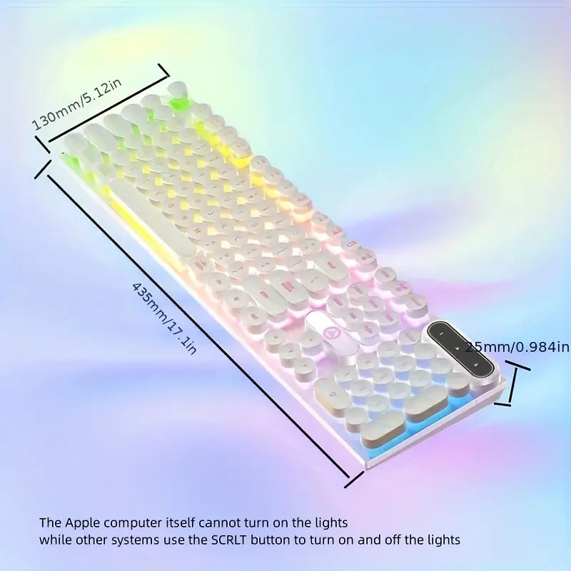 Ultimate Gaming and Office Keyboard and Mouse Set with Mechanical Touch and Headset - Wired-3