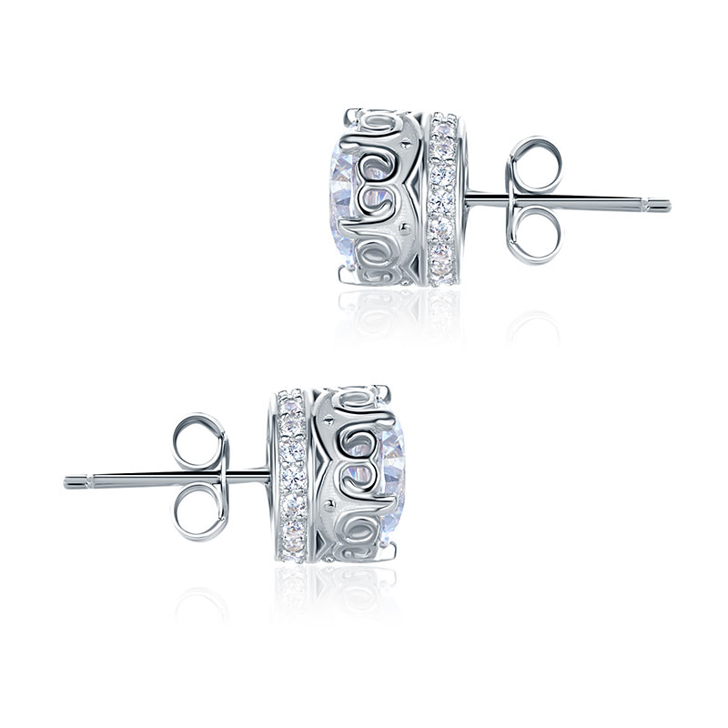 1.5 Carat Vintage Style Stud 925 Sterling Silver Earrings Jewelry XFE8106-2