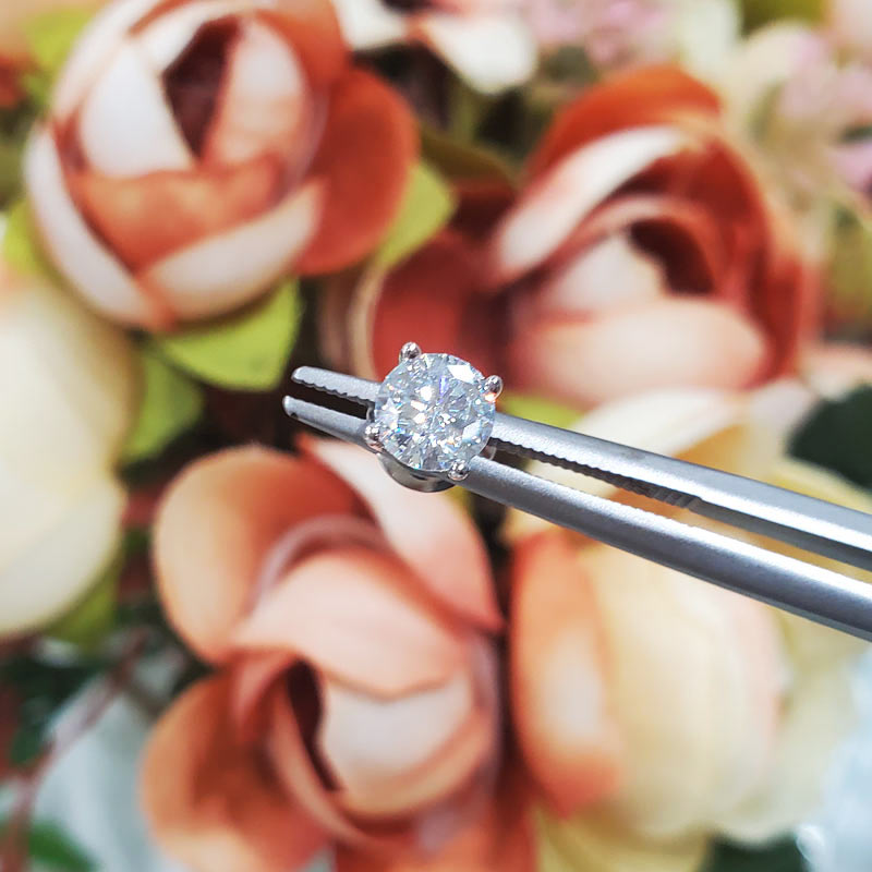 0.5 Carat Moissanite Diamond Earring (1 Piece) Unisex 925 Sterling Silver MFE8188-1