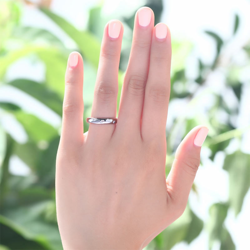 Created Diamond Wedding Band Solid Sterling 925 Silver Ring XFR8060-1