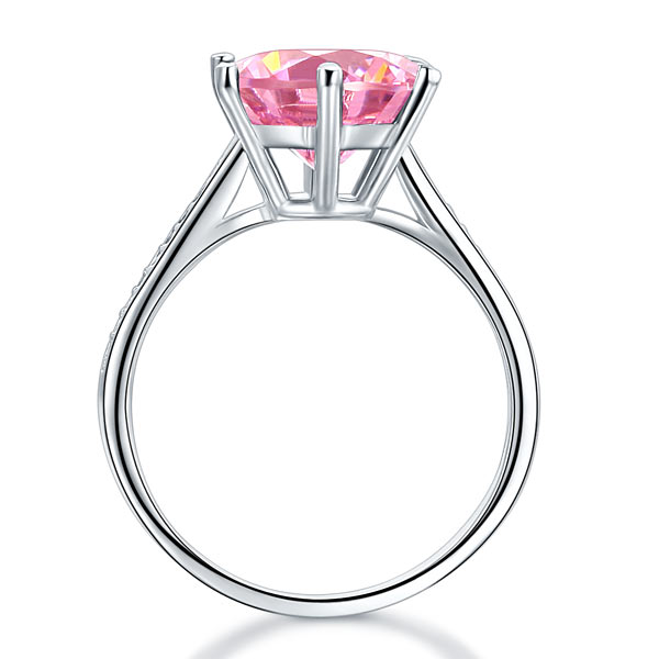 925 Sterling Silver Wedding Engagement Ring 3 Carat Created Diamond Jewelry XFR8210-4