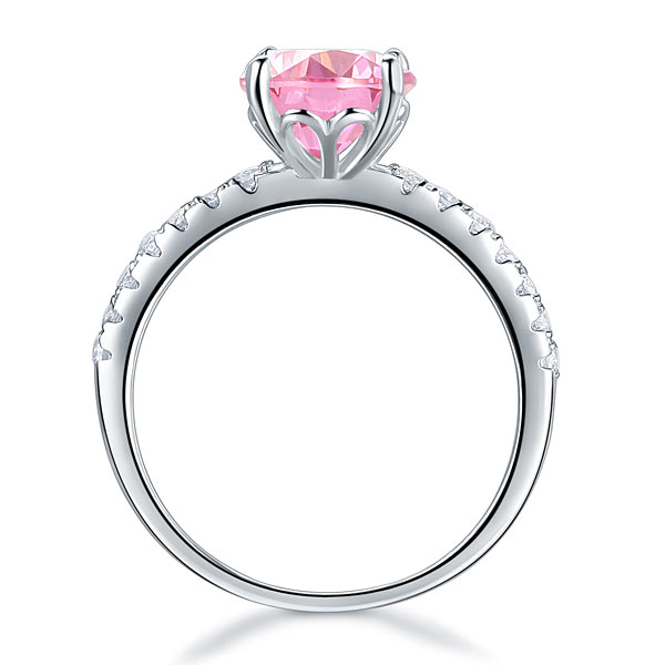 925 Sterling Silver Bridal Engagement Ring 2 Carat Created Diamond Jewelry XFR8213-2