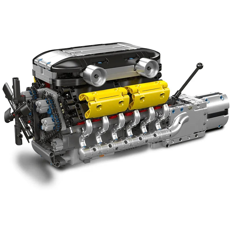 Motorised Italian Bull V12 Engine 1259pcs-0
