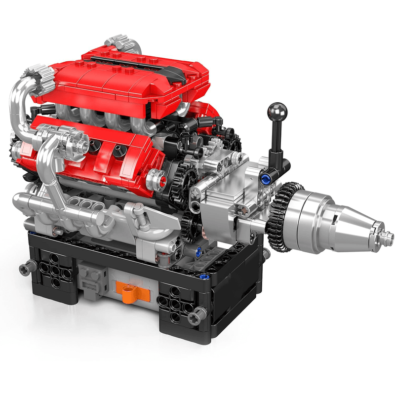 Motorised Italian V8 Engine 749pcs-0
