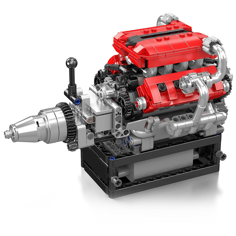 Motorised Italian V8 Engine 749pcs-1