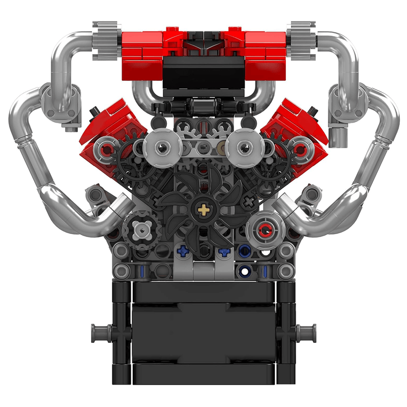 Motorised Italian V8 Engine 749pcs-2