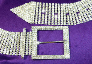 41" Unisex 13 Row Austrian Crystal Rhinestone Belt XL005-0