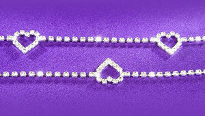 Hearts Sexy Crystal Rhinestone Belly Chain Belt L011-0