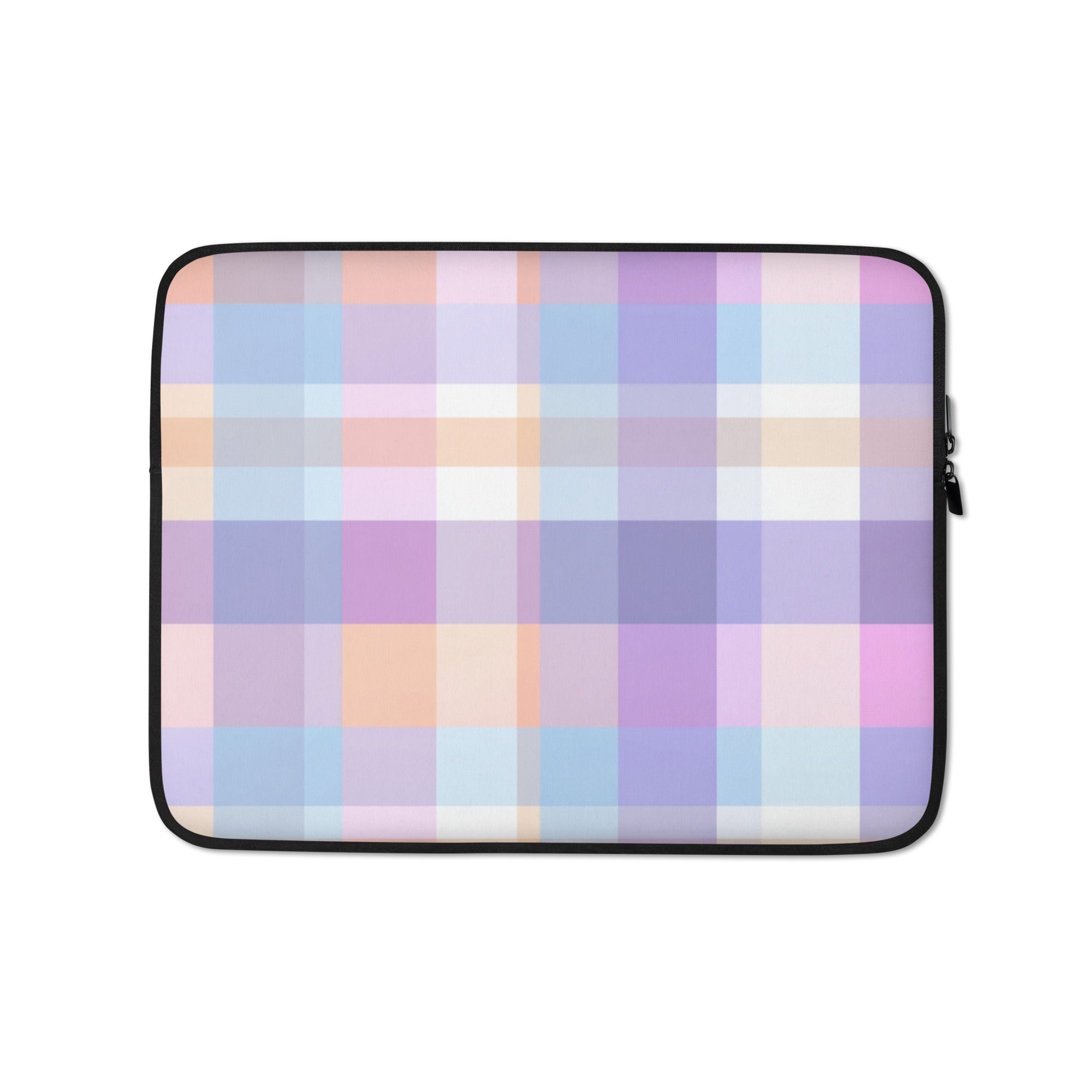Pastel Grid Laptop Sleeve-0