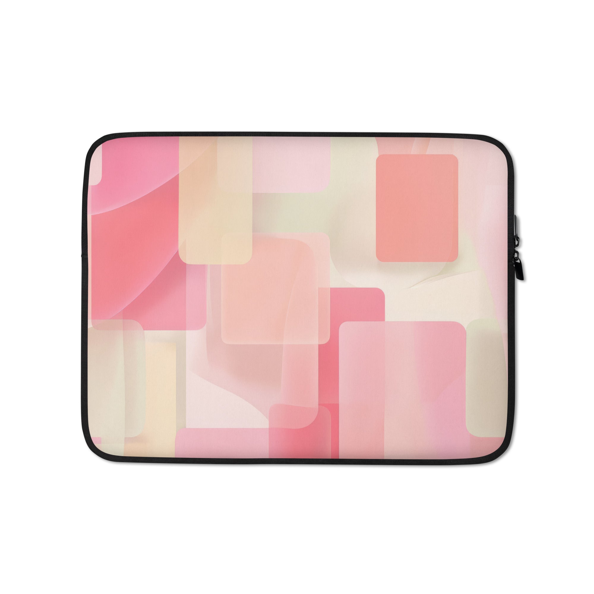 Soft Pink Aesthetic Laptop Sleeve-0