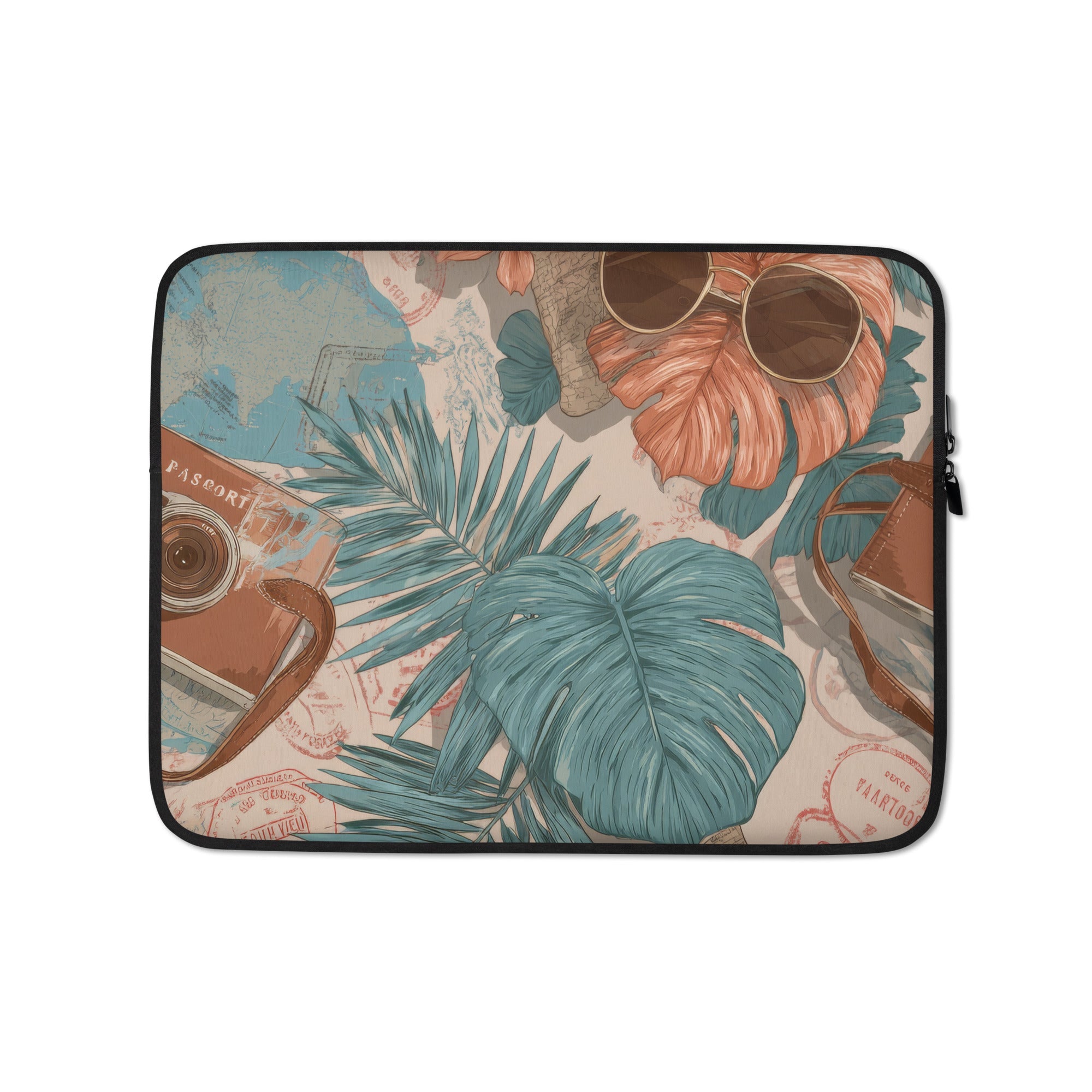 Travel chic Laptop Sleeve-0