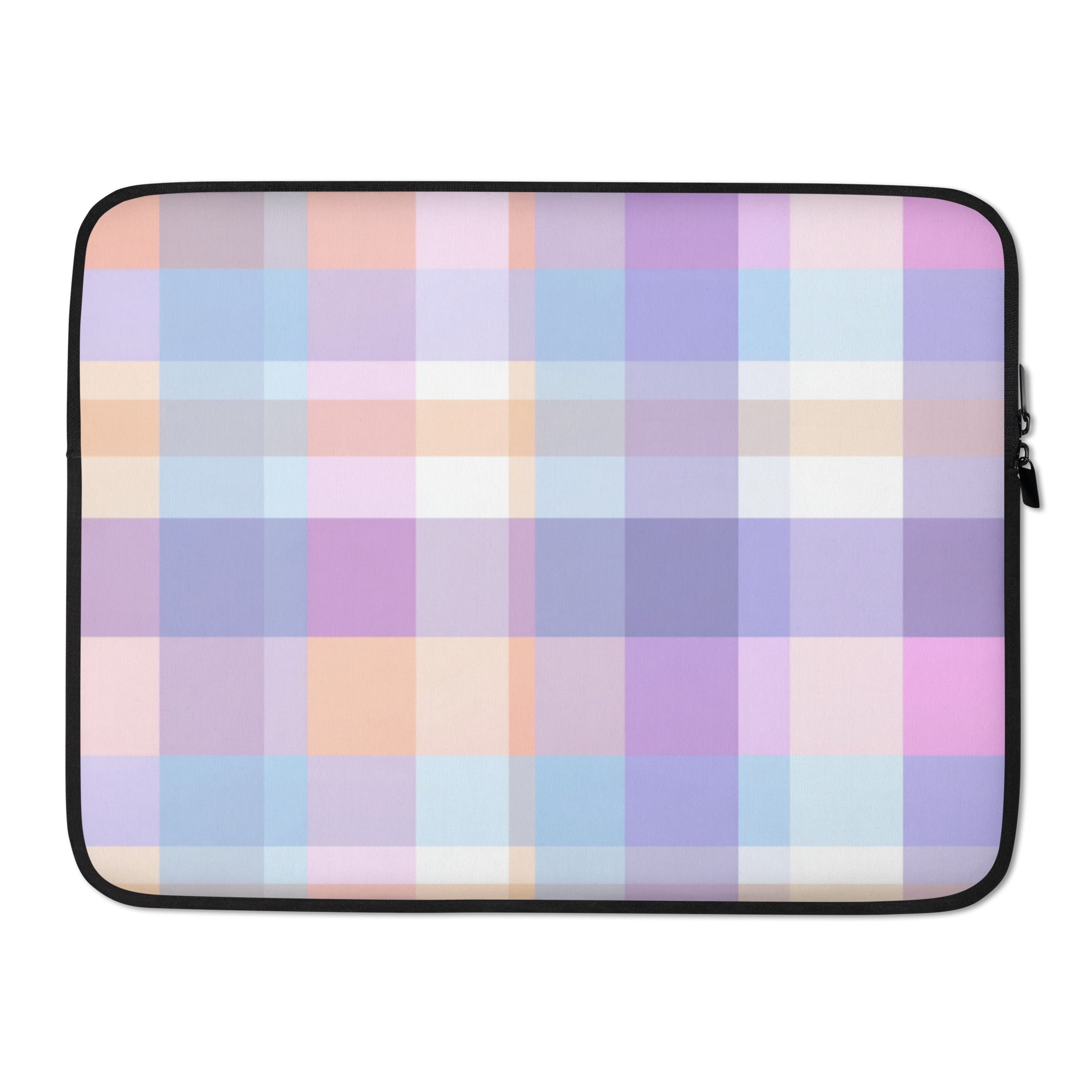 Pastel Grid Laptop Sleeve-1