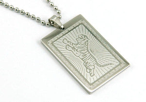 Tiger Stainless Steel Mens Pendant Necklace MP111-0
