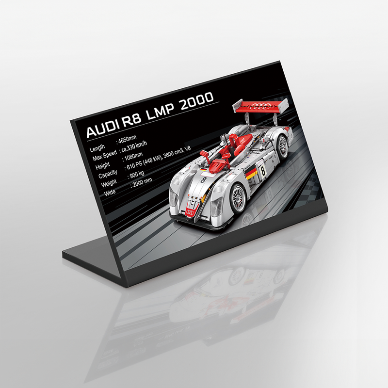 Audi R8 LMP 2000 RC Car 2425pcs-3