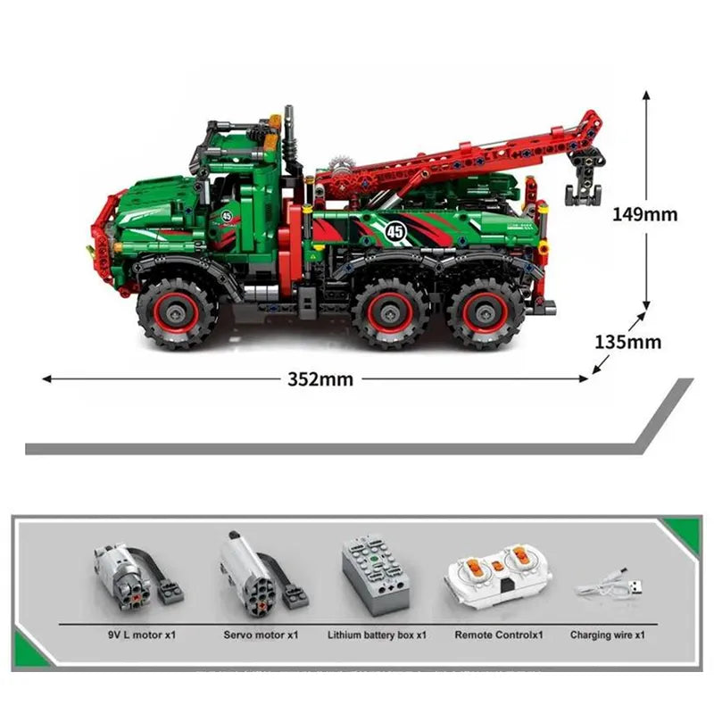 Remote Controlled All Terrain Tow Truck 1134pcs-2