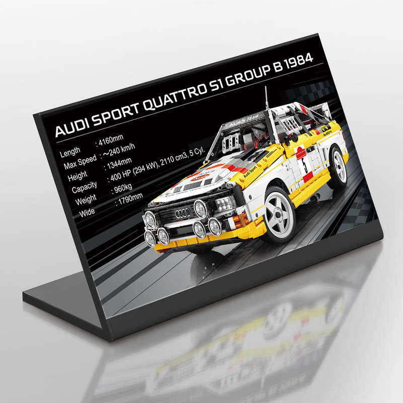Audi Rally Quattro S1 Group B 1984 | 1:8 Scale 3886 pcs-3