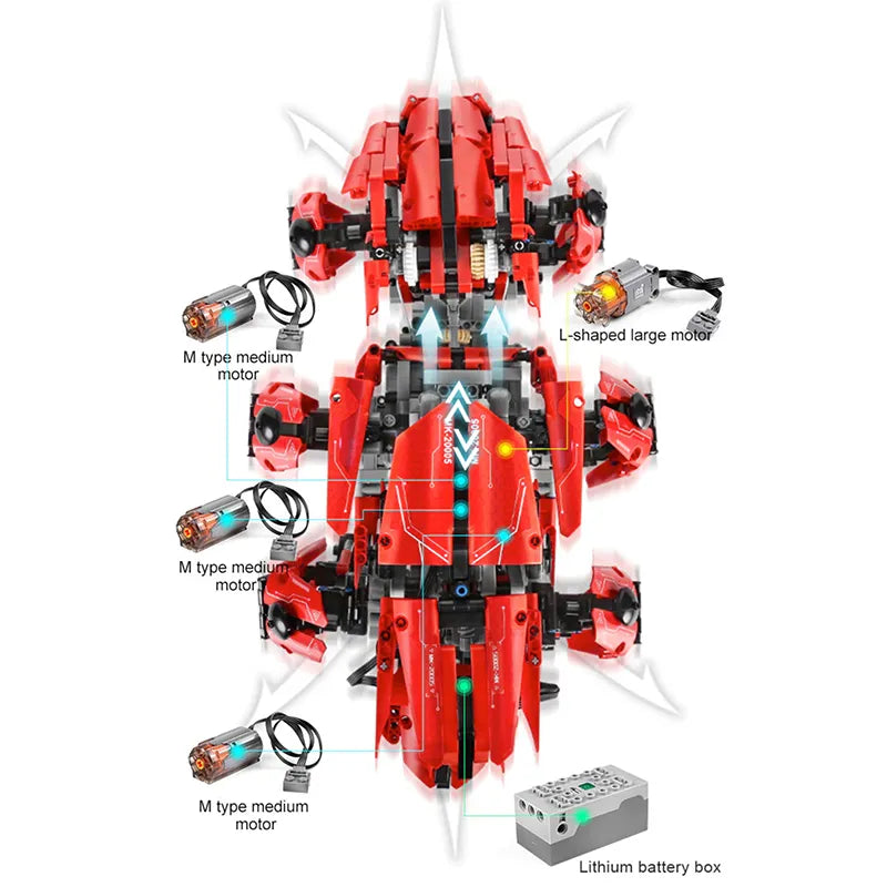 Remote Controlled Battle Hexapod 1607pcs-1