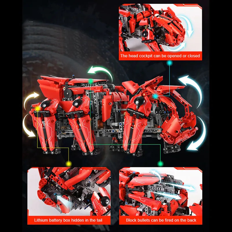 Remote Controlled Battle Hexapod 1607pcs-3