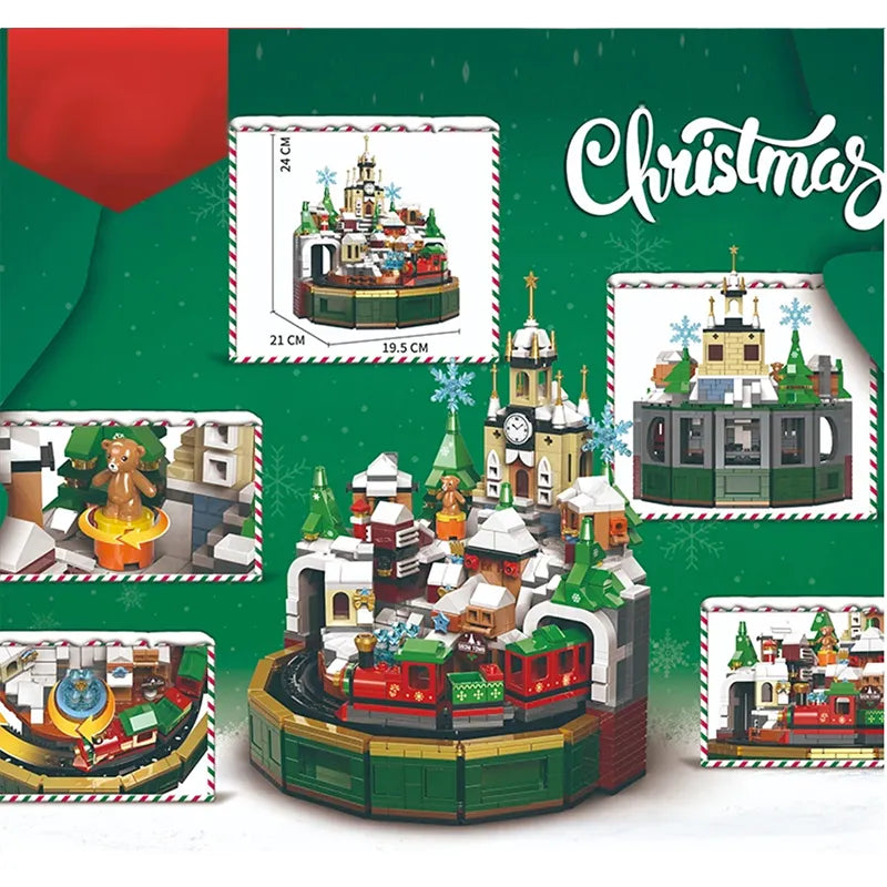 Christmas Village Music Box 1293pcs-2