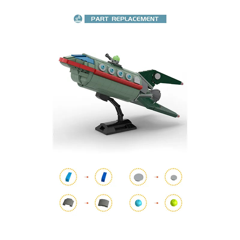 Planet Express Ship 628pcs-3