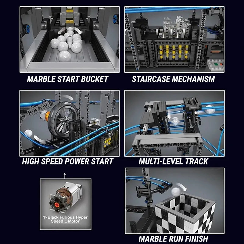Motorised GBC Marble Run 2437pcs-3