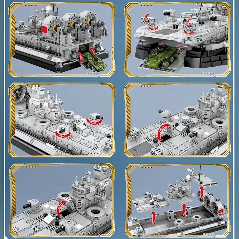 Military Hovercraft 1439pcs-1