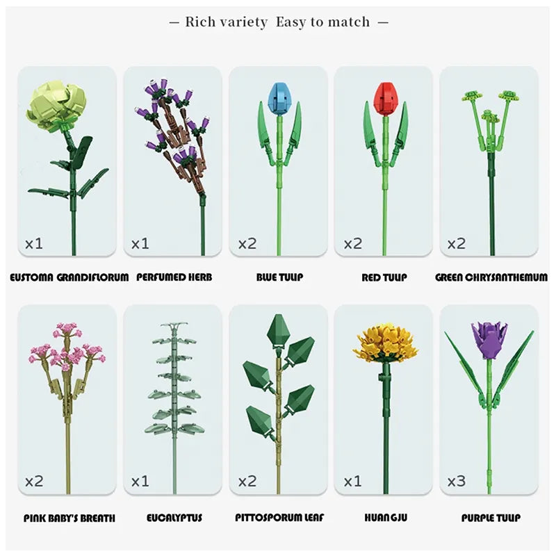 Flower Bouquet 999pcs-1