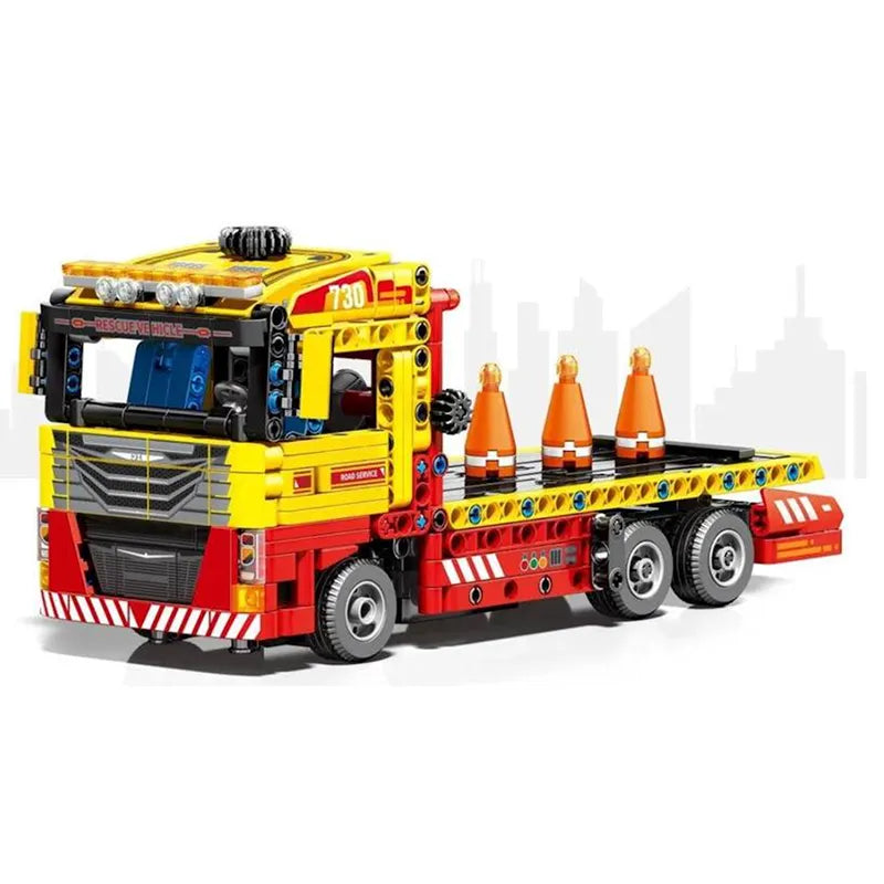 Remote Controlled Flatbed Tow Truck 784pcs-0