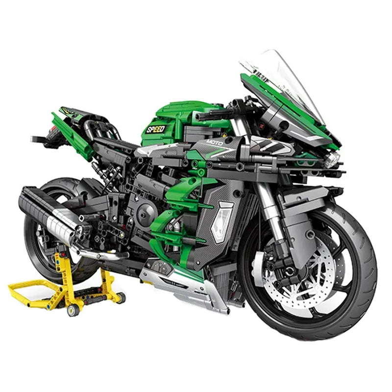 Green Motorbike 2087pcs-0