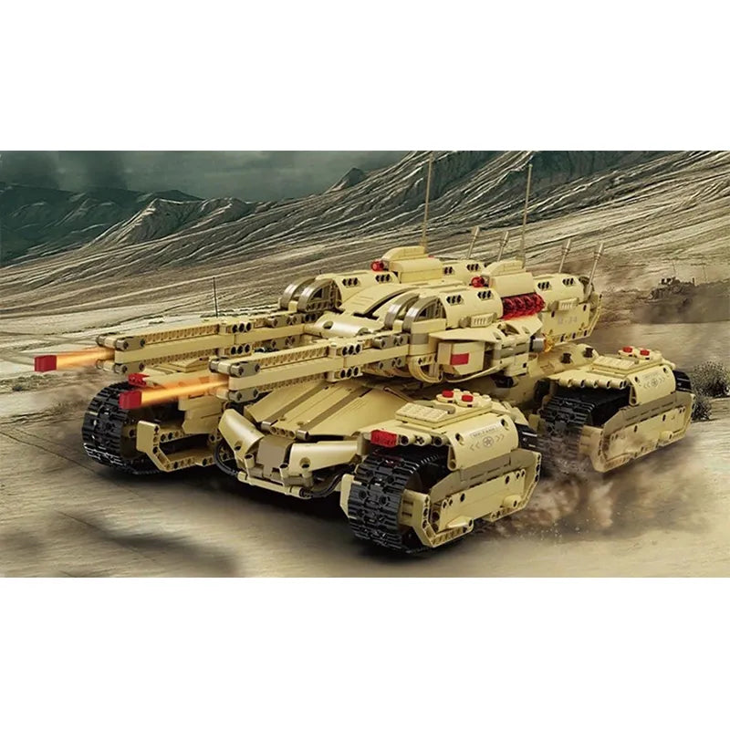 Remote Controlled Army 4 Track Tank 3295pcs-1