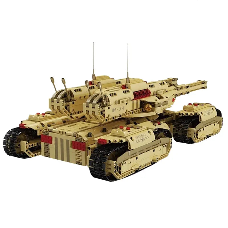 Remote Controlled Army 4 Track Tank 3295pcs-0