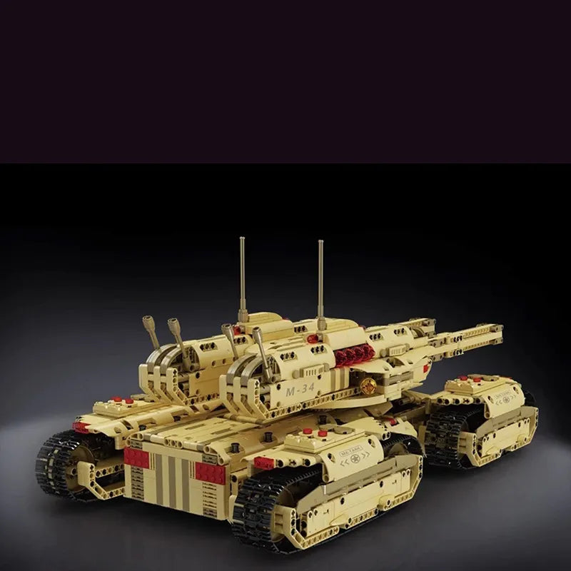 Remote Controlled Army 4 Track Tank 3295pcs-3