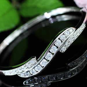 4 Carat Cubic Zirconias Stone Bangle XSB053-0