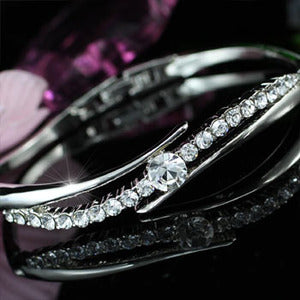 4 Carat Bangle use Austrian Crystal XSB090-0