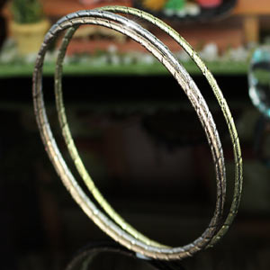 3 pcs (Rose Gold, Gold, Silver Tone) Bangle XSB130-0