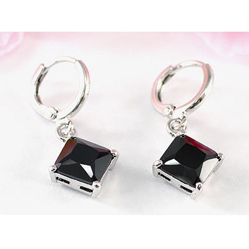 2 Carat Black Onyx Dangling Earrings XE301-1