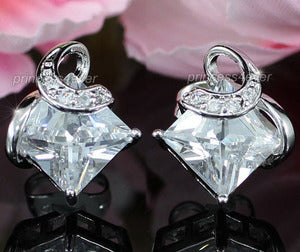 2 Carat Sparkling CZ Created Diamond Stud Earrings XE340-0