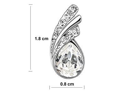 1.5 Carat Pear Cut Stone Earrings XE469-1