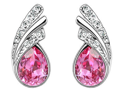 1.5 Carat Hot Pink Pear Cut Stone Earrings XE471-0