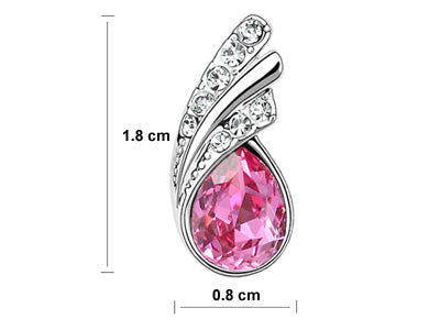 1.5 Carat Hot Pink Pear Cut Stone Earrings XE471-1